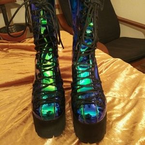 Holographic Platform Boots
